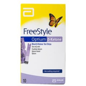 FreeStyle Optium Blood Ketone Meter Blood Glucose Test Strip Box (Small)