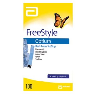 FreeStyle Optium Blood Ketone Meter Blood Glucose Test Strip Pack (Small)