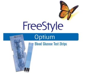 FreeStyle Optium Blood Ketone Meter Blood Glucose Test Strip Packet (Small)