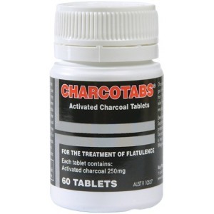 Bottle of Activated Charcoal Tablets